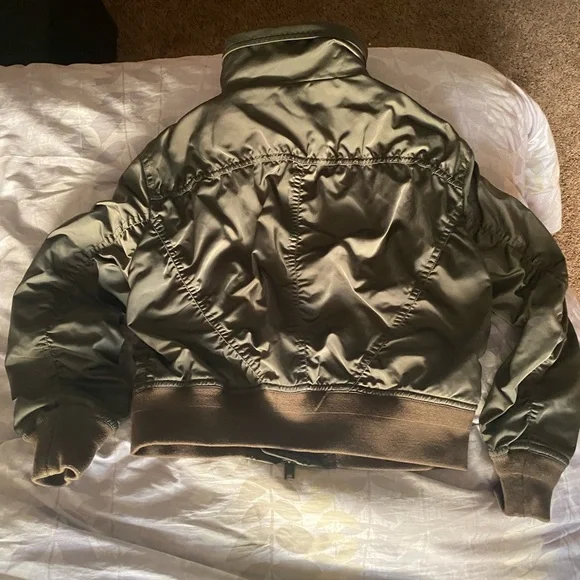 Vince ruched shell hooded bomber jacket - Picture 8 of 13